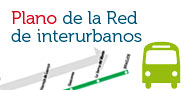 Plano de la red de interurbanos