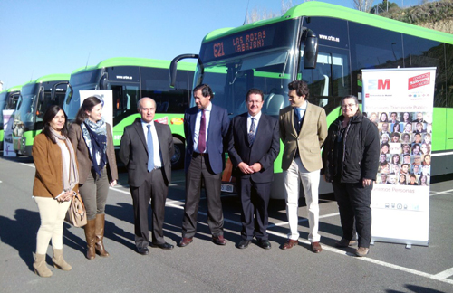 Presentación de renovación de flotas interurbanos en Las Rozas