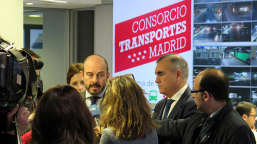 El consejero de Transportes, Vivienda e Infraestructuras de la Comunidad de Madrid, Pedro Rollán, hace balance de la campaña de transporte público esta Navidad