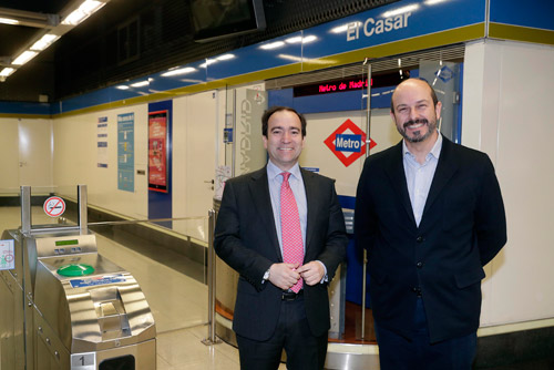 El consejero de Transportes, Vivienda e Infraestructuras de la Comunidad de Madrid, Pedro Rollán, durante su visita al nuevo acceso