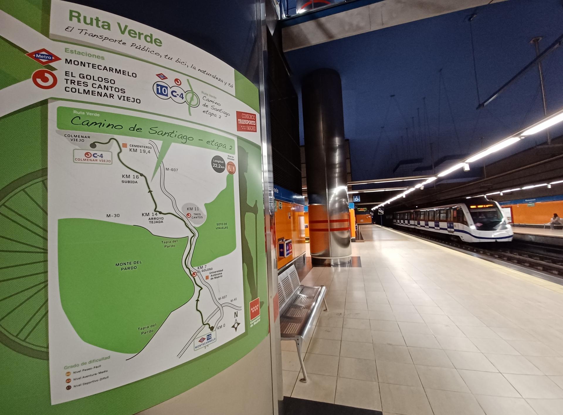 Rutas Verdes en estación de Montecarmelo