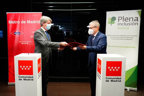 Ángel Garrido presenta el nuevo acuerdo de colaboración con Plena Inclusion Madrid