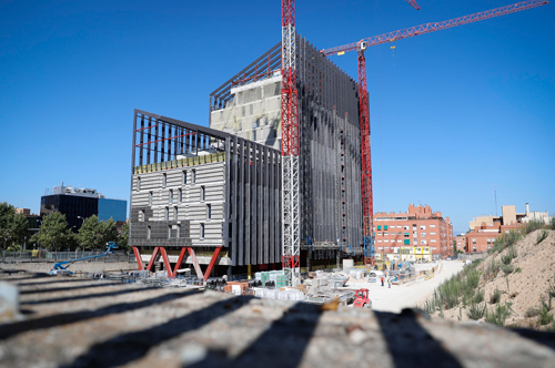 Obras de la nueva sede de Metro