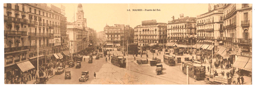 Imagen de la Puerta del Sol en 1930