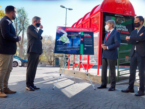 Presentación de las paradas a demanda en interurbanos nocturnos