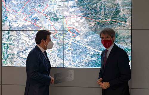 Garrido con el Alcalde de Las Rozas, José de la Uz, en CITRAM