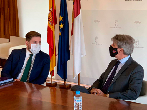 Ángel Garrido con el consejero de Fomento de la Junta de Castilla La Mancha