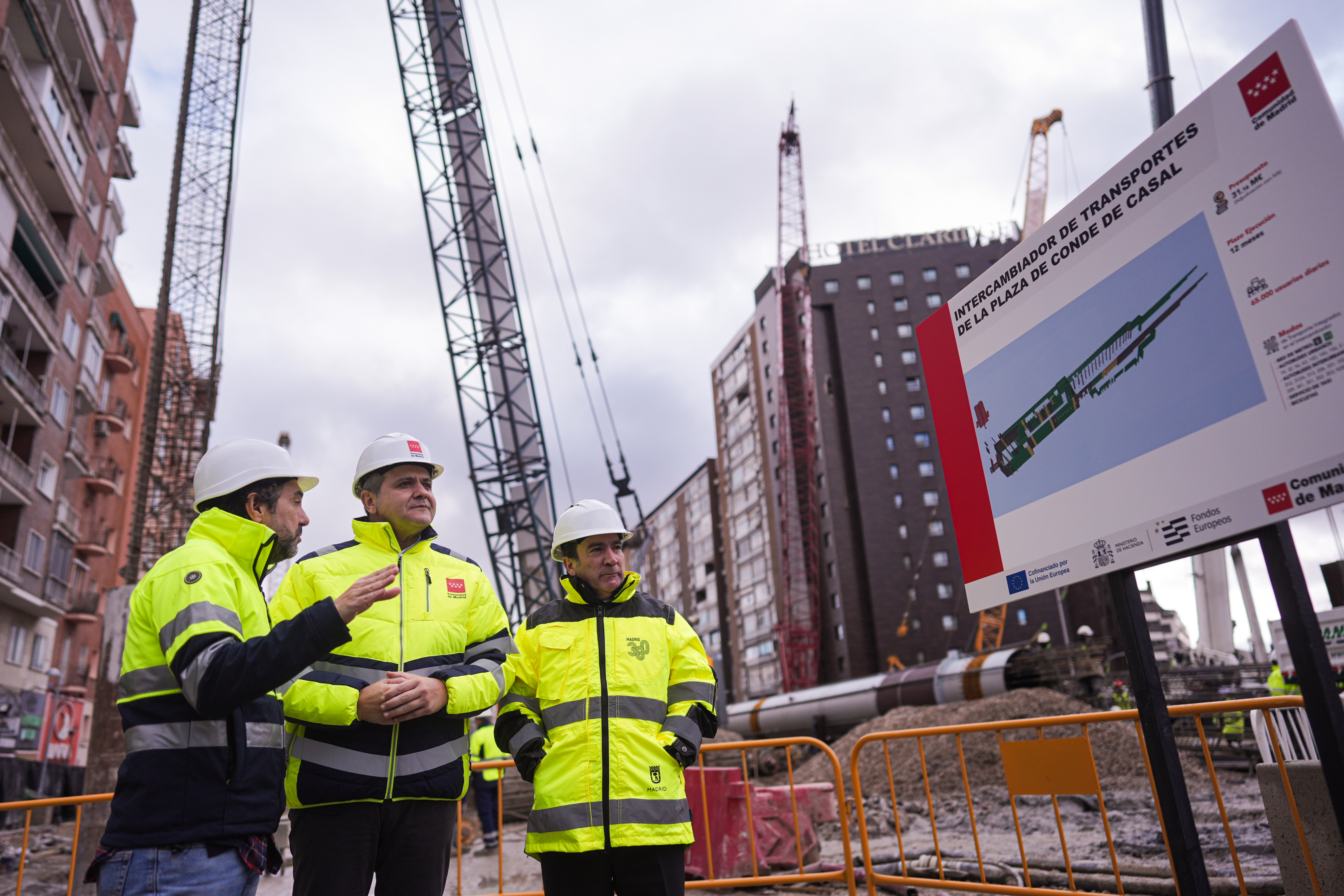 obras del intercambiador de Conde de Casal