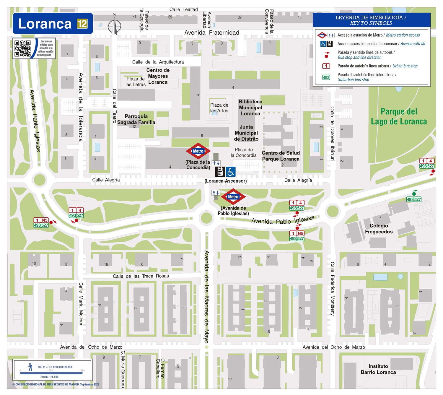 Plano zonal Metro Loranca