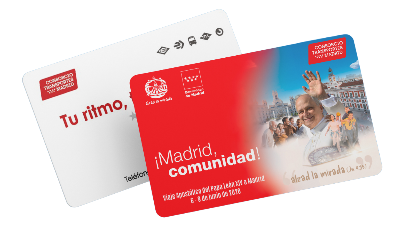 Tarjeta conmemorativa visita del Papa
