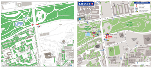 Comparación del antiguo plano zonal y el nuevo de Laguna