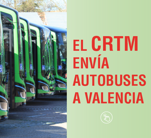 El CRTM envía autobuses a Valencia para conectar municipios afectados por la DANA