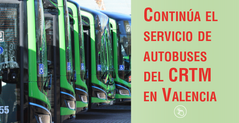 El CRTM envía autobuses a Valencia para conectar municipios afectados por la DANA