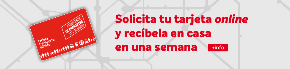 Solicita tu tarjeta transporte público en nuestra página y recíbela en casa en una semana