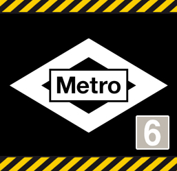 Icono obras Metro de Madrid línea 6