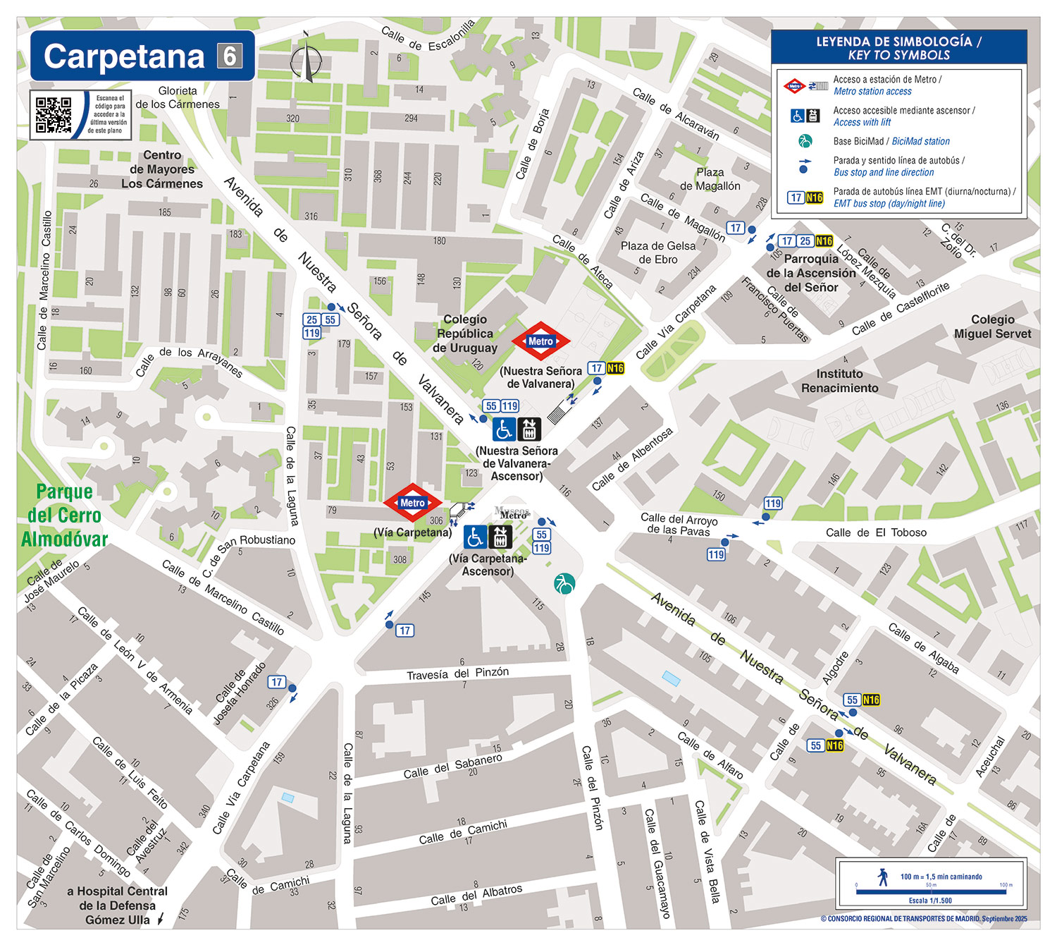 Plano Zonal Metro Carpetana