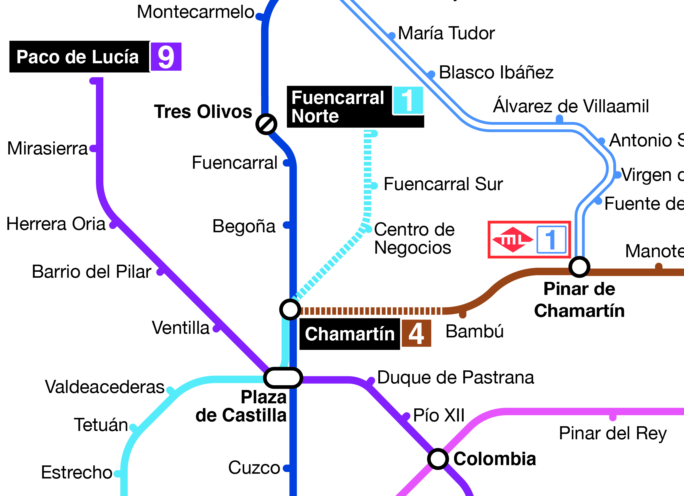 Alternativas para ampliar Metro hasta Madrid Nuevo Norte
