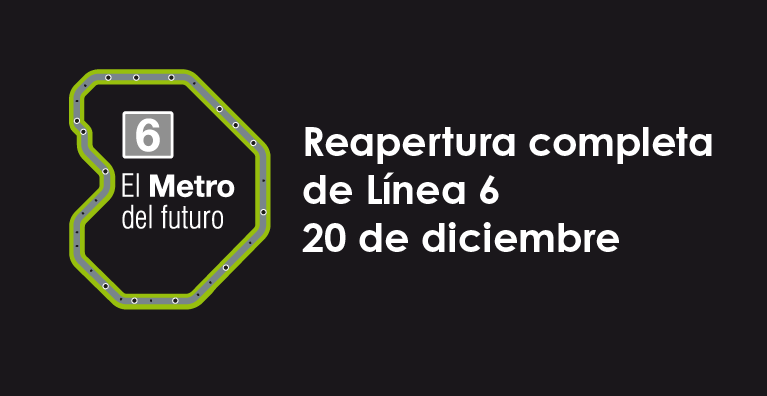 Accede a la nota de prensa sobre la reapertura de la línea 6 de Metro