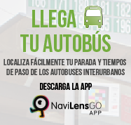 Llega tu autobús. Localiza fácilmente tu parada y los tiempos de paso de los autobuses interurbanos