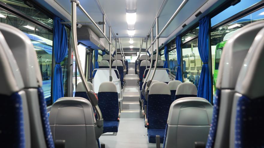 Interior del autobús autónomo