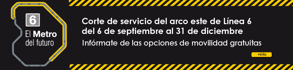 Alternativas de transporte público durante el corte del arco este de la línea 6