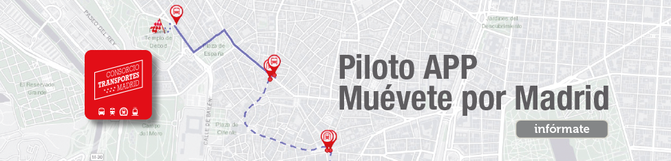 Piloto de la app Muévete por Madrid