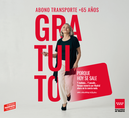 Abono Transporte gratuito para mayores de 65 años